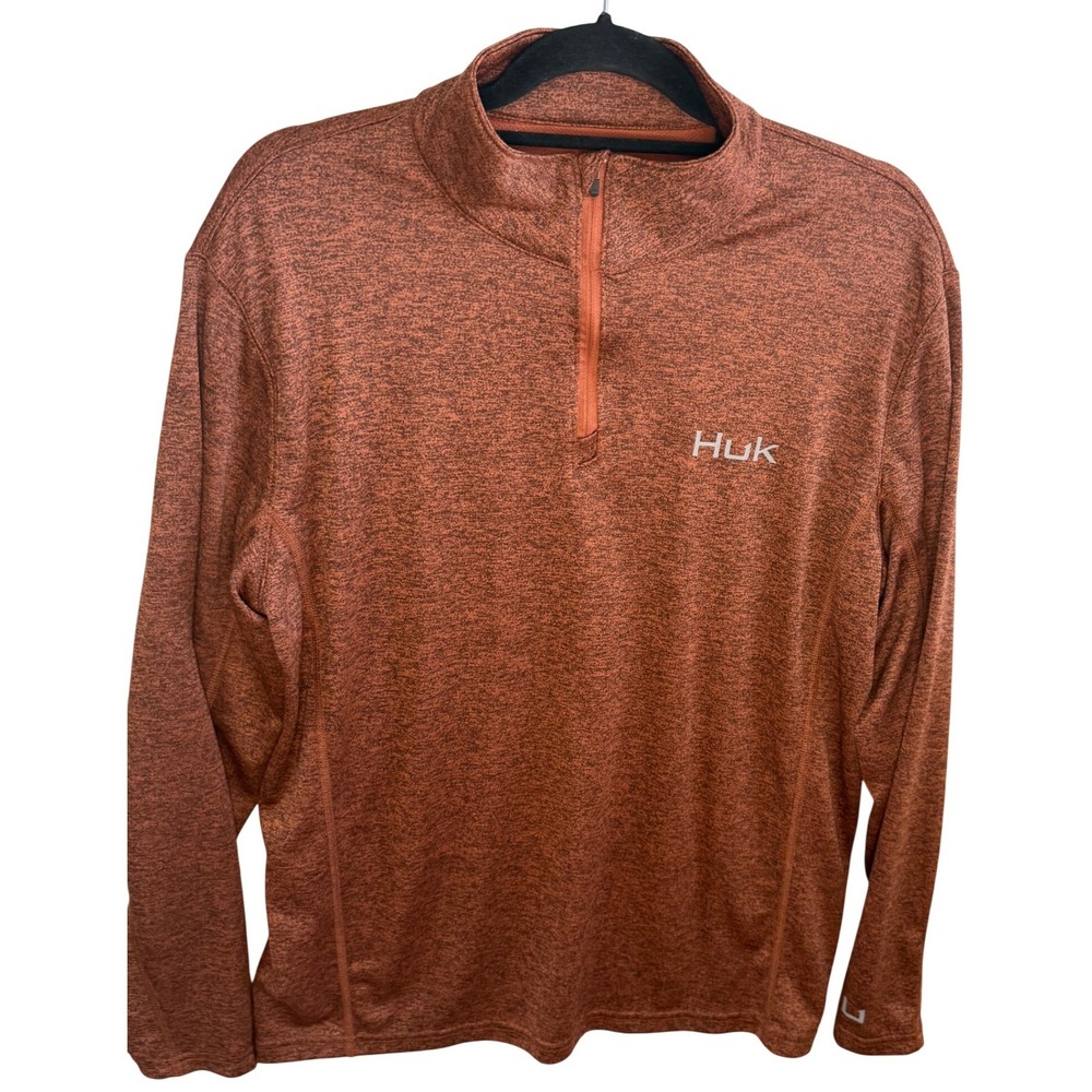 Huk Quarter Zip Pullover Performance Fishing Shir… - image 1